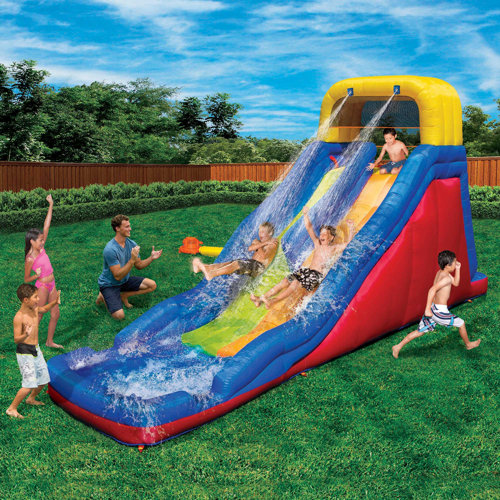Banzai 72' x '255 Inflatable Water Slide Wayfair